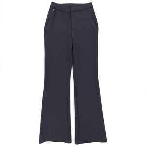 NEW BYLT Boocut Flare Tailored Pants Navy Elevated Basics Minimal Athleisure